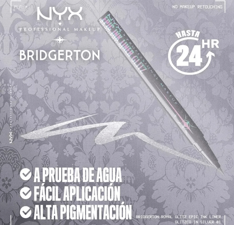 Bridgerton Royal Epic Ink Liner - Delineadores para ojos, ultrapreciso y resistente al agua