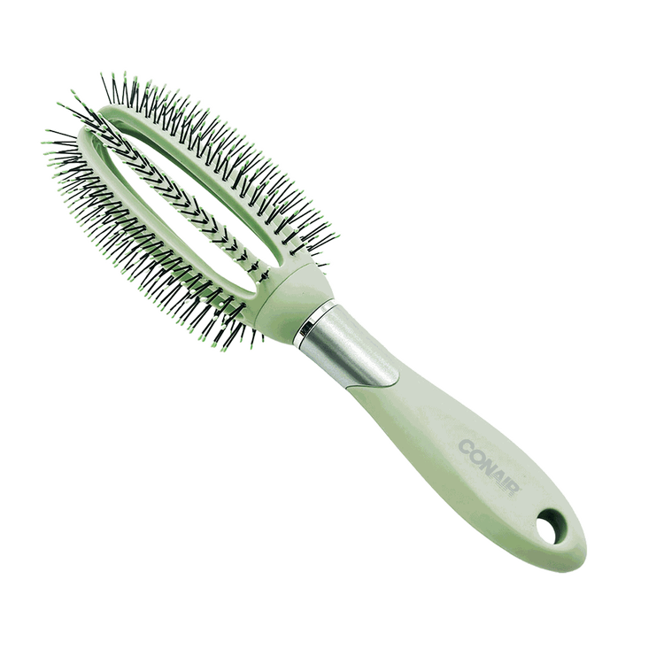 Velvet Touch - Cepillo redondo, color verde