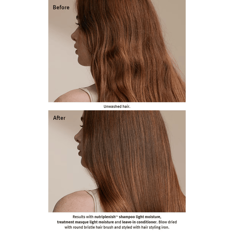 Nutriplenish Shampoo hidrata y nutre el cabello seco y opaco