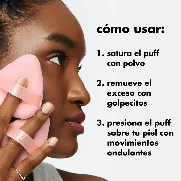e.l.f. Halo Glow Powder Puff Esponja aplicadora de polvo