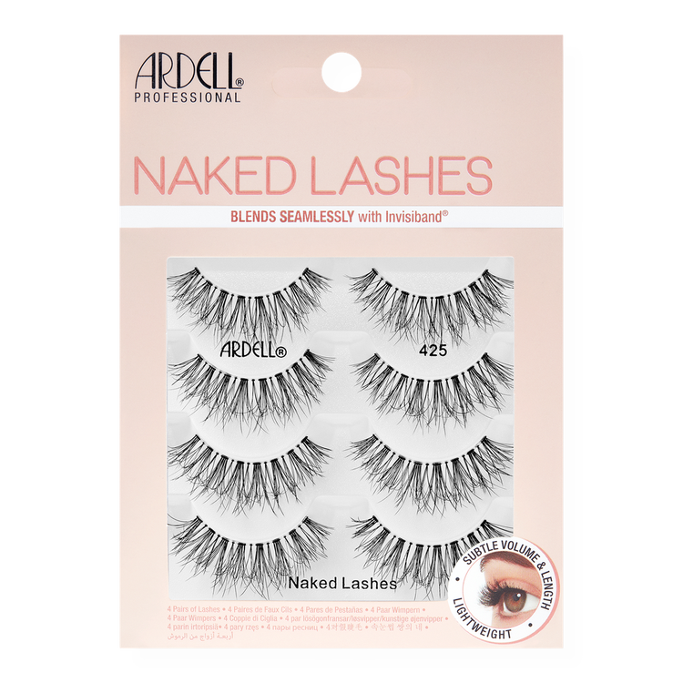 Naked False Lashes Multipack #425 Pestañas look naturales en pack pestañas con efecto wispies y longitud central.