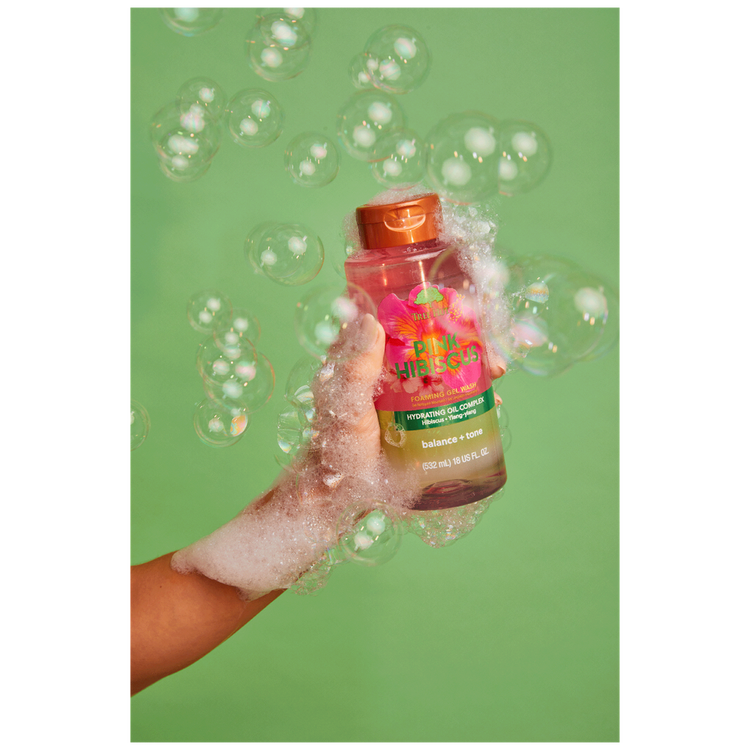 FoamingGelWashPinkHibiscus-Bodywash,dejatupielsuave