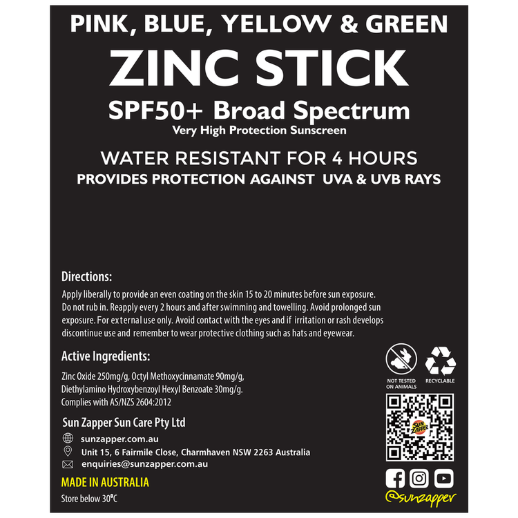 Zinc Stick Protector solar SPF 50+, minerales y zinc