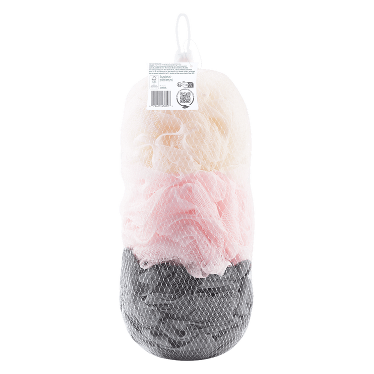 Et 3 Pack Ecopouf Set de esponjas de maquillaje 4 borlas para ducha