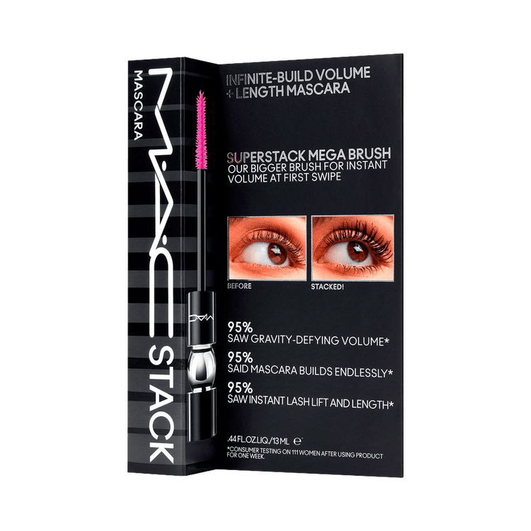 M·A·Cstack Mascara Máscara de pestañas volumen, longitud y definición adaptable