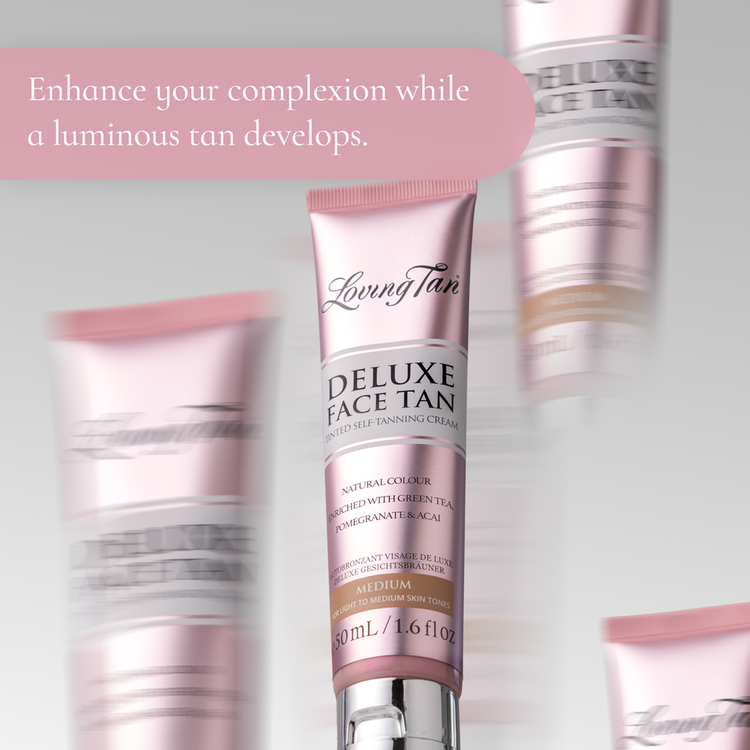 Deluxe Face Tan Bronceador deluxe para el rostro acabado bronceado