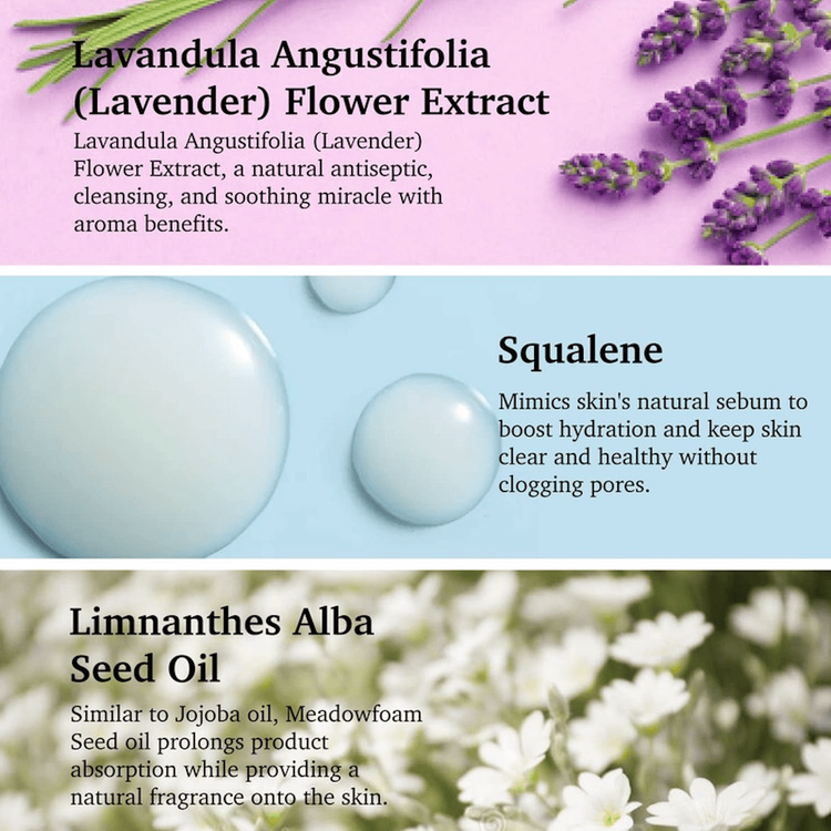 Facial Serum Soothing Lavander + Vit E Serum facial pata todo tipo de piel