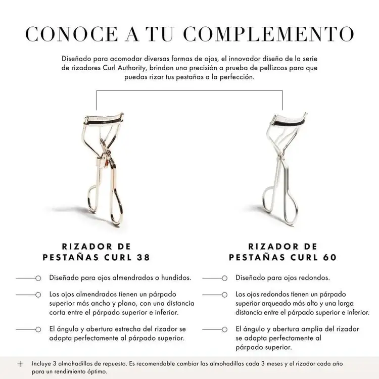 Curl Eyelash Rizador de pestañas riza las pestañas