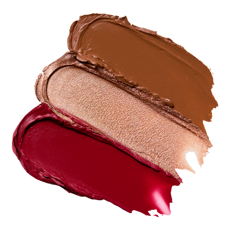 Cheek Squad Paleta de rubor, bronceador e iluminador ligera y cremosa