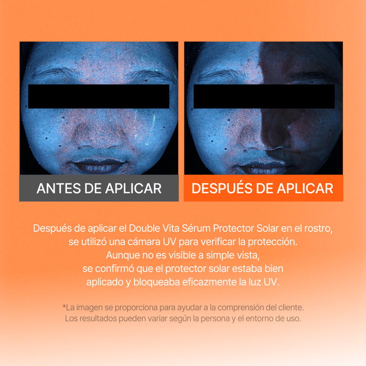 Double Vita Watery - Suero facial, protege contra rayos dañinos del sol