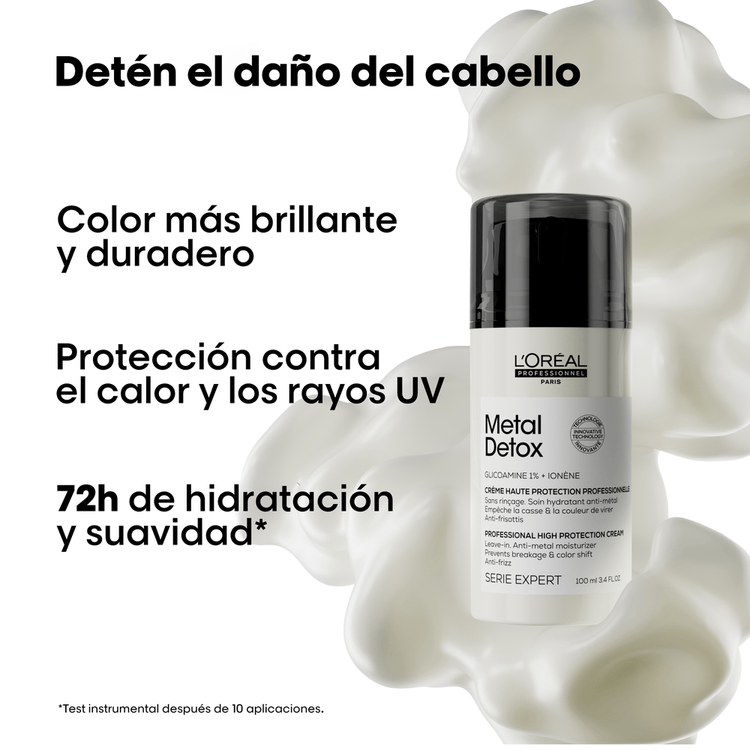 Metal Detox - Crema capilar, menor riesgo de quiebre