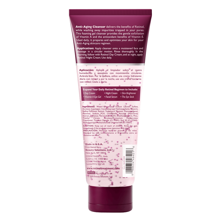 Retinol Gel limpiador antiedad