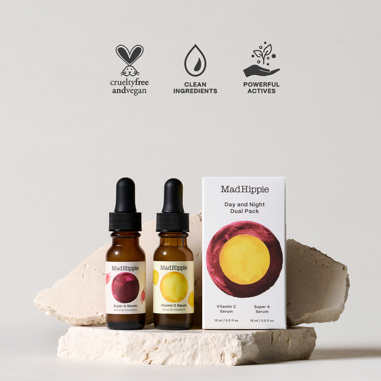 Day & Night Dual Pack Sueros para día y noche brillo para tu piel