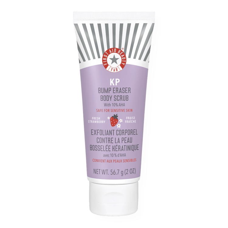 KP Bump Eraser Body Scrub Fresh Strawberry Exfoliante corporal, tamaño para viaje