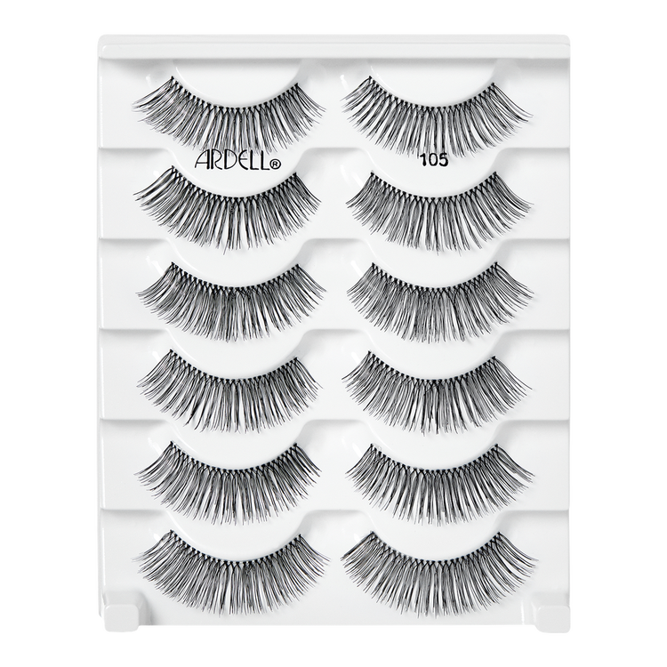 Lash Natural #105 5 Pair Multipack Paquete de 5 pares de pestañas pestañas que embellecen la mirada.