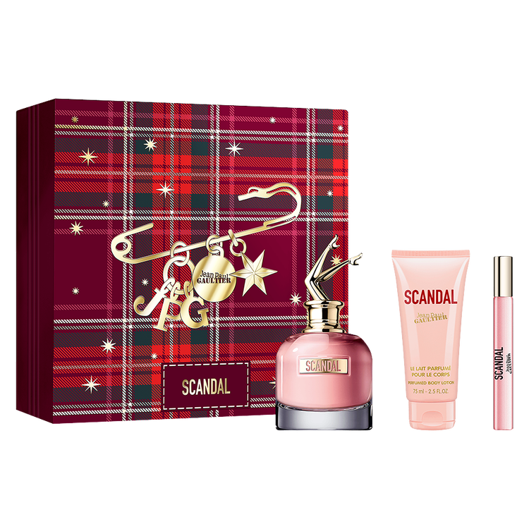 Scandal - Set de regalo, Eau de Parfum 80 ml + Body Lotion 75 ml + Mini