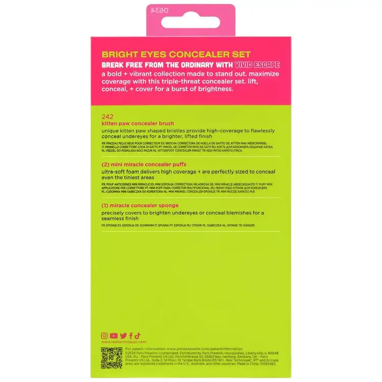 Bright Eyes Concealer Set - Vivid Escape Set de brochas y esponjas