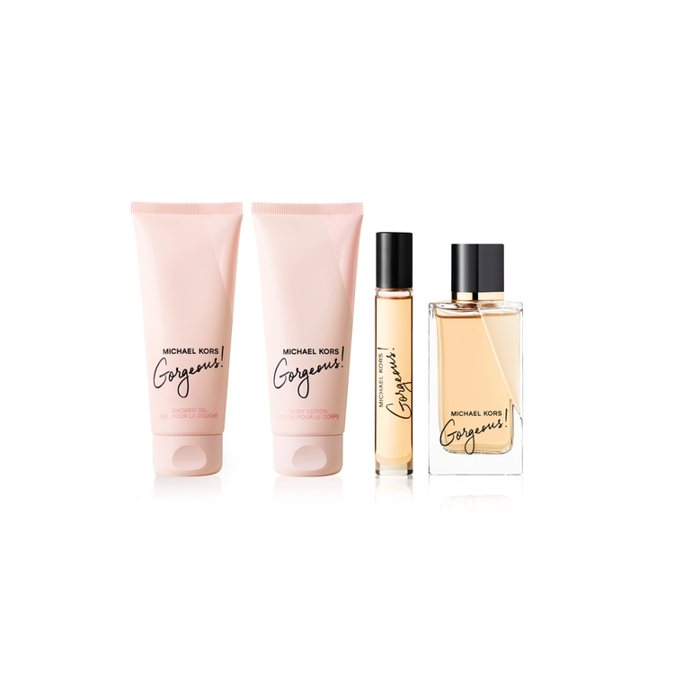 Gorgeous - Set de regalo, Eau de Parfum 100 ml + Shower Gel 100 ml + Body Lotion 100 ml + mini