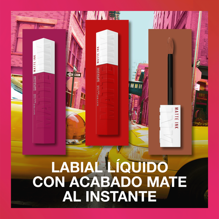 Super Stay Matte Ink - Labial liquido, acabado mate de larga duración