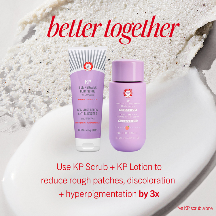 KP Bump Eraser - Exfoliante corporal con 10% de AHA, reduce la apariencia de los granitos