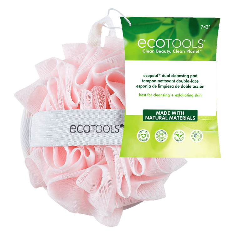 Eco Tools Dual Cleansing Pad - Esponja duo, para limpieza suave
