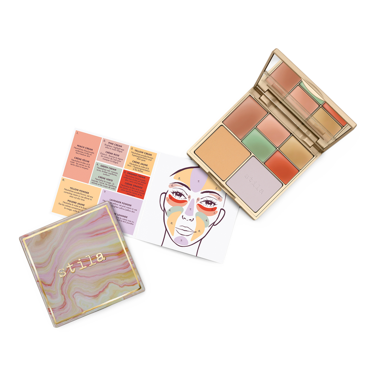 Correct and Perfect All-In-One Color Correcting Paleta cremas correctoras y polvos de acabado para un cutis impecable.