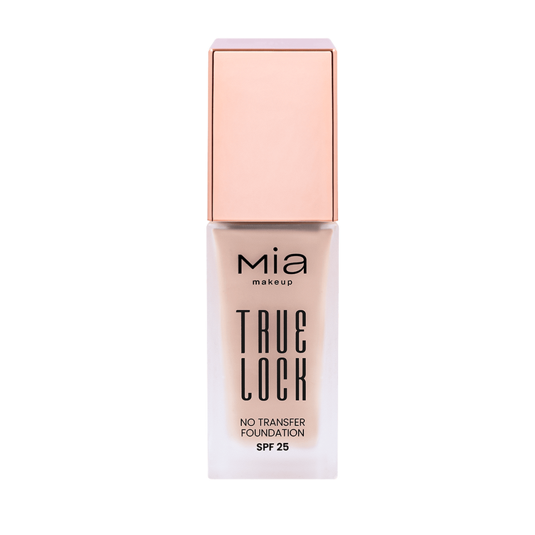 True Lock No Transfer Foundation Protector solar acabado impecable