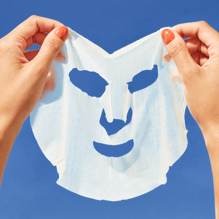 Banana & Aloe - Mascarilla facial de tela, calma el rostro