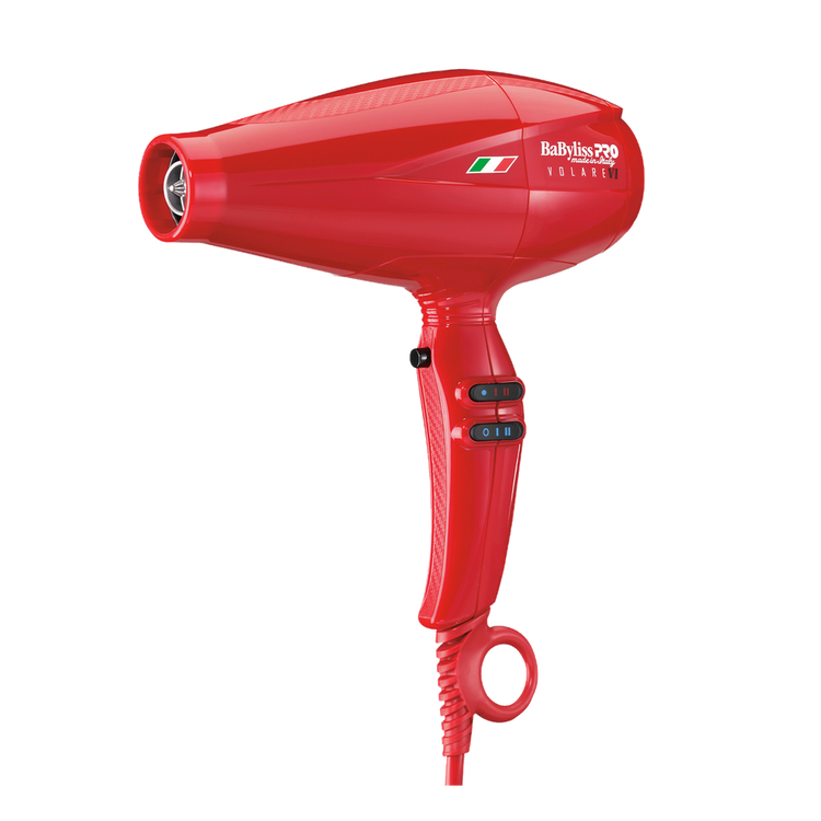 BaByliss PRO Volare - Combo secadora y plancha rojo