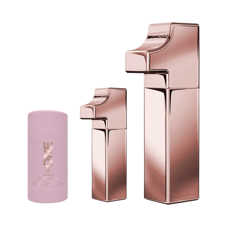 One Woman - Set de regalo, Eau de Parfum 100 ml + Desodorante + mini