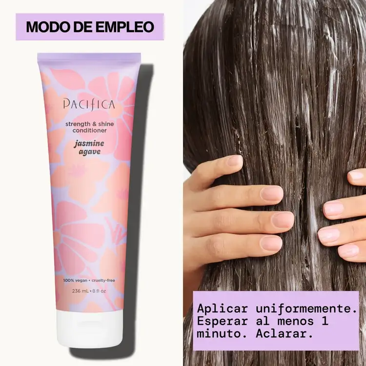 Jasmine Agave Strength + Shine - Acondicionador, ayuda a reparar el cabello