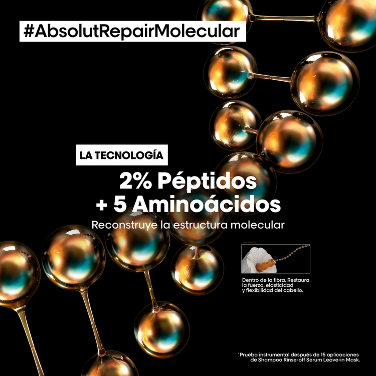 Absolut Repair Molecular - Mascarilla, fortalece, repara y reduce quiebre