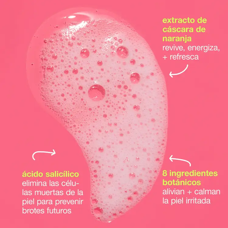Breakout Clearing Foaming Wash Espuma limpiadora combate brotes, limpia y suaviza.