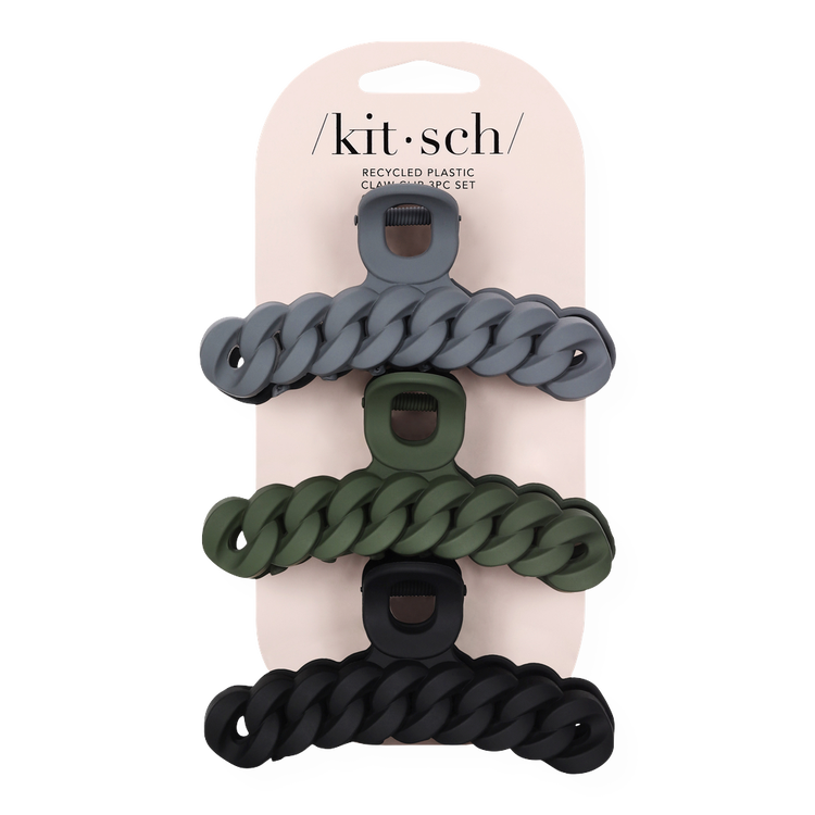 Recycled Plastic Chain Claw Clip Pinza metálica ideal para peinados