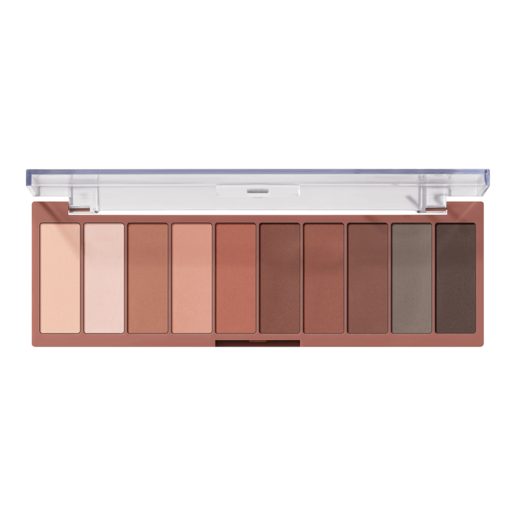 e.l.f. Perfect 10 Eyeshadow Palette Paletas de sombras de ojos de 10 tonos con una mezcla de mates y brillos