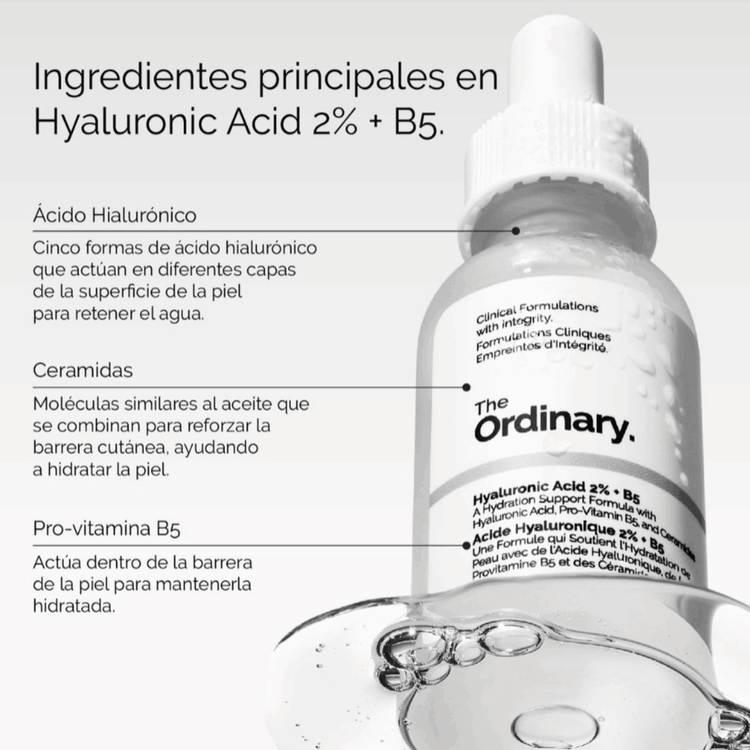 Hyaluronic Acid 2% + B5 V2 Next Gen - Suero facial 30 ml, hidratación profunda y duradera