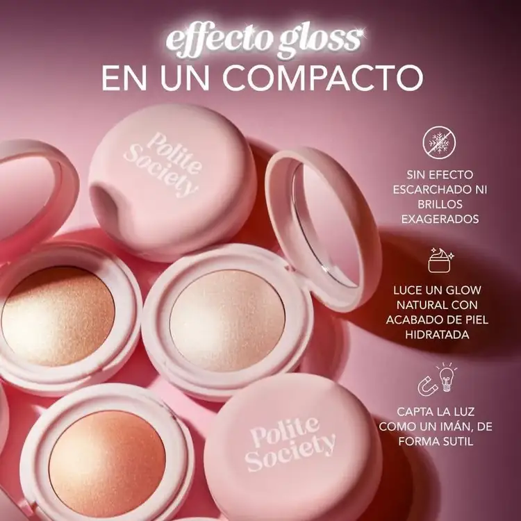 High Light Society - Iluminador en polvo, brillo intenso