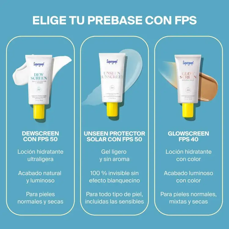 Dewscreen Hydrating - Primer hidratante SPF 50, fija el maquillaje y refuerza la protección