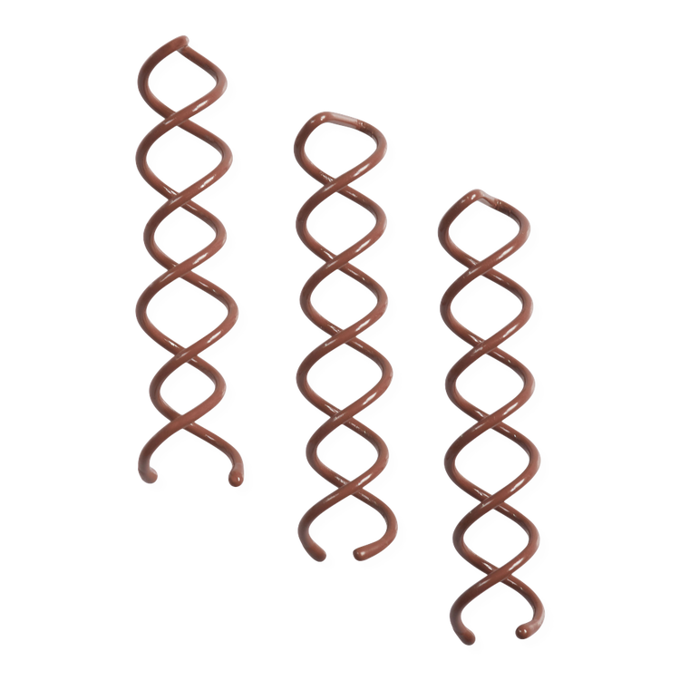 Brown Bun Twists - Pinzas en espiral, sujeta el cabello todo el día