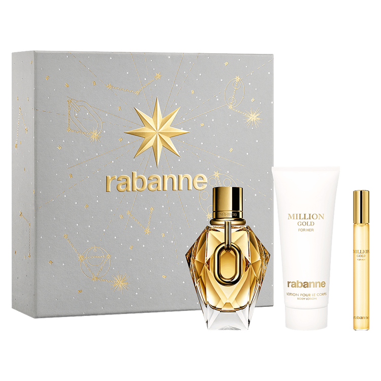 Million Gold for Her - Eau de Parfum 90 ml + Body Lotion 100 ml + Spray 10 ml