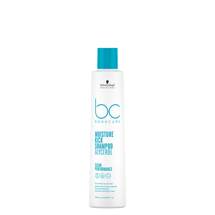 Bonacure Moisture Kick - Shampoo, fórmula hidratante para cabello seco