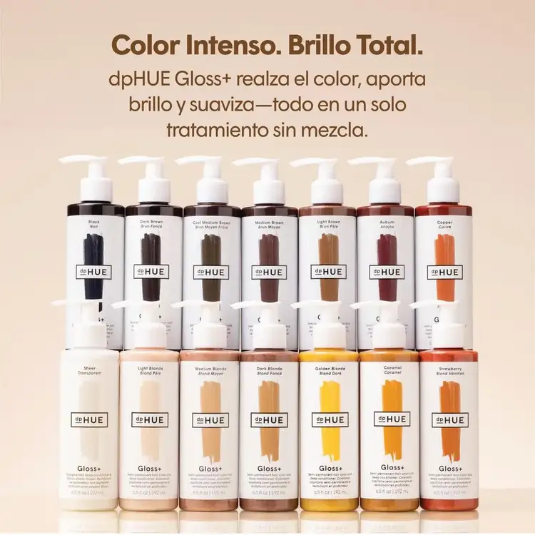 Gloss+ Color semi permanente para el cabello color intenso e hidratación en minutos
