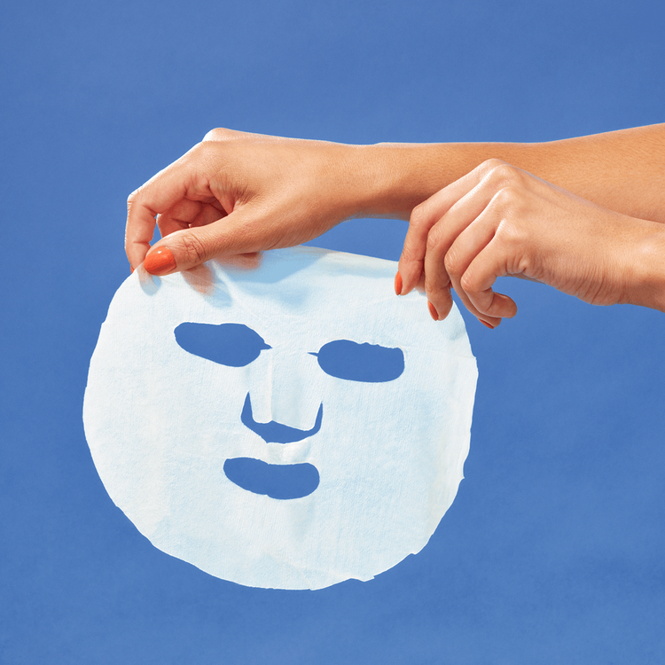 Banana & Aloe - Mascarilla facial de tela, calma el rostro