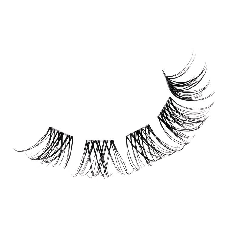 Active Lash Individual Clusters, Dash Pestañas individuales 3D pestañas individuales en grupos de tres.