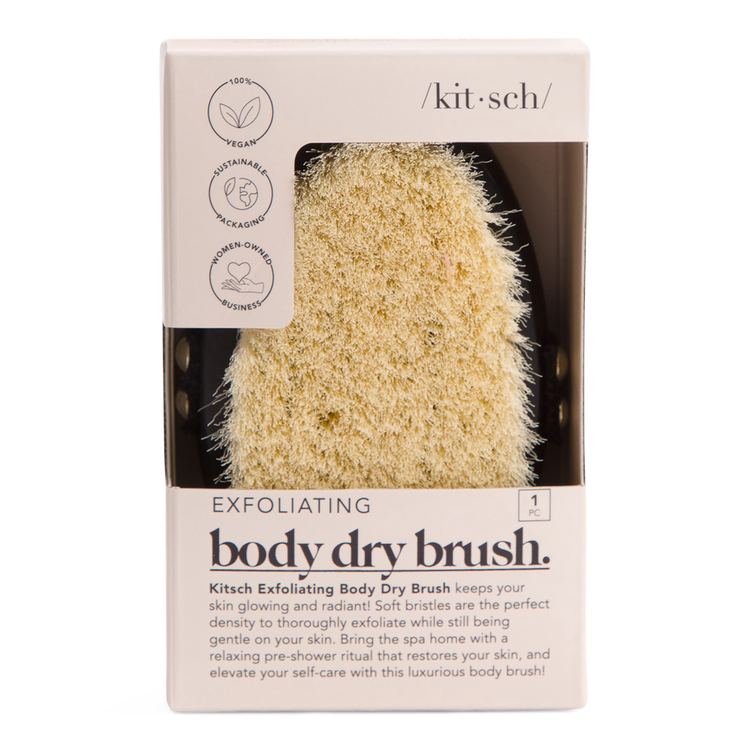 Body Dry Brush - Cepillo exfoliante corporal, elimina impurezas con suavidad
