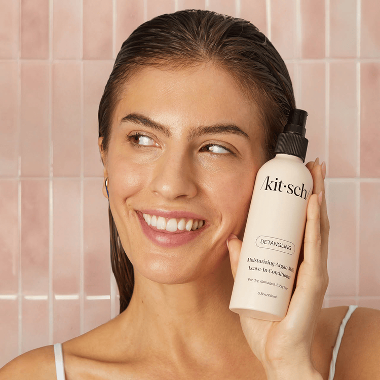 Moisturizing Argan Milk Leave-In Conditioner Acondicionador ayuda a desenredar