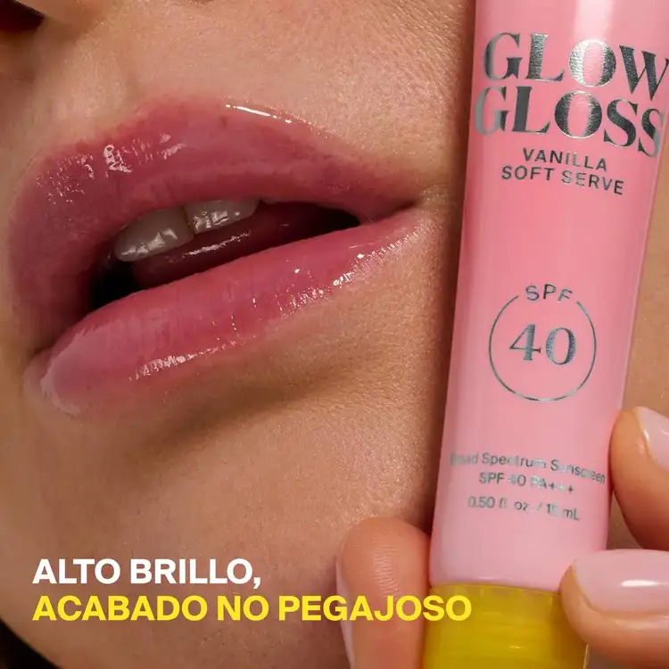 Glow Gloss - Bálsamo labial SPF 40, acabado translúcido