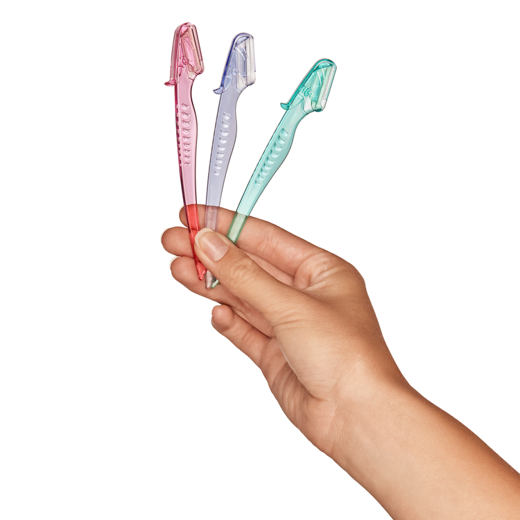 Pro Brow Trim & Shape Disposable Razors Navajas desechables para cejas recorta y da forma a las cejas.