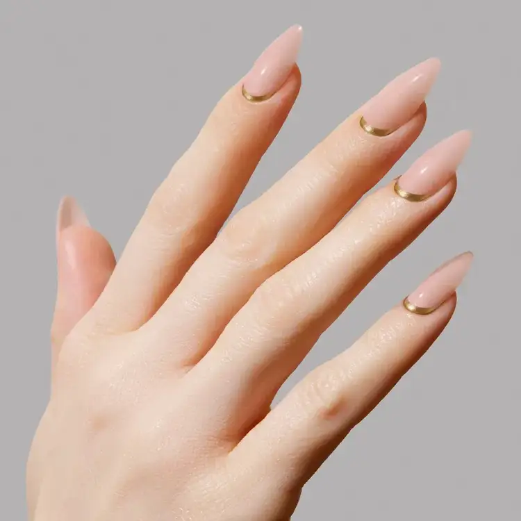 Uñas postizas adhesivas toque sutíl de lujo