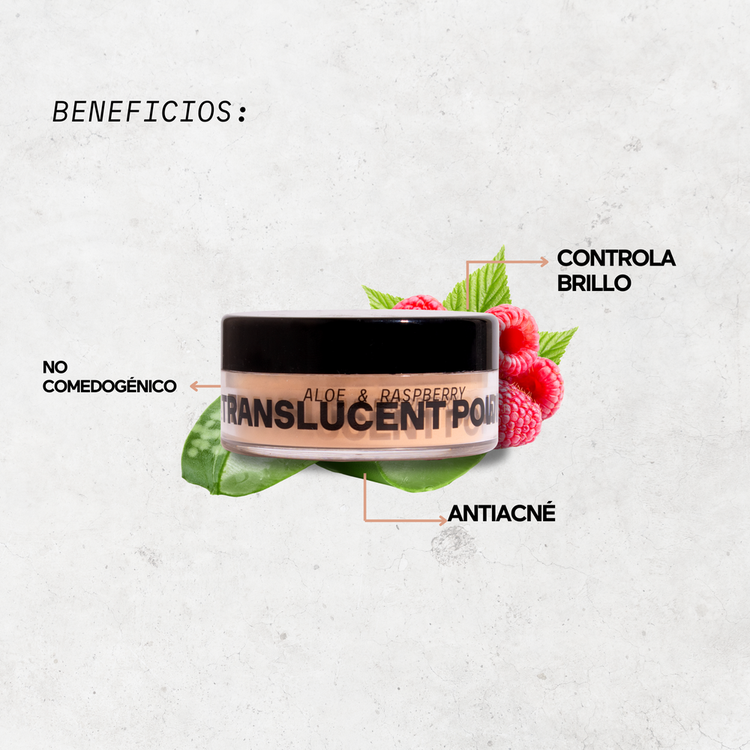 Translucent Powder Polvo traslúcido controla exceso de grasa y brillo